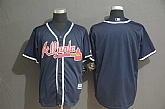 Braves Blank Navy Cool Base Jersey,baseball caps,new era cap wholesale,wholesale hats